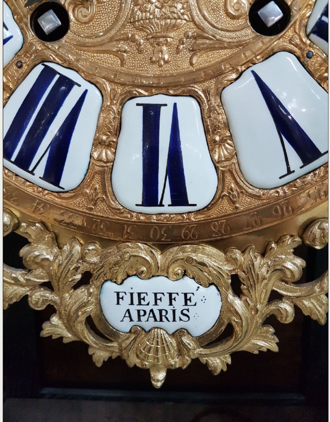 Orologi: Große Pomp Pendule signiert Fieffe Paris – Usato da Zürich venduto da Kristl_von_der_Post 2