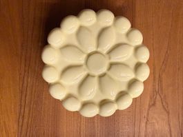 Pudding Form evt Rössler, gelb rund vintage