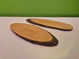 Holz Apéroplatten mit Naturrinde – Schweizer Plättli