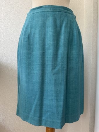 Jupe crayon Gianfranco Ferré bleu turquoise taille 36, soie