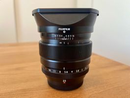 Fujinon XF 23 mm F 1.4 inkl. Gegenlichtblende & Clear Filter