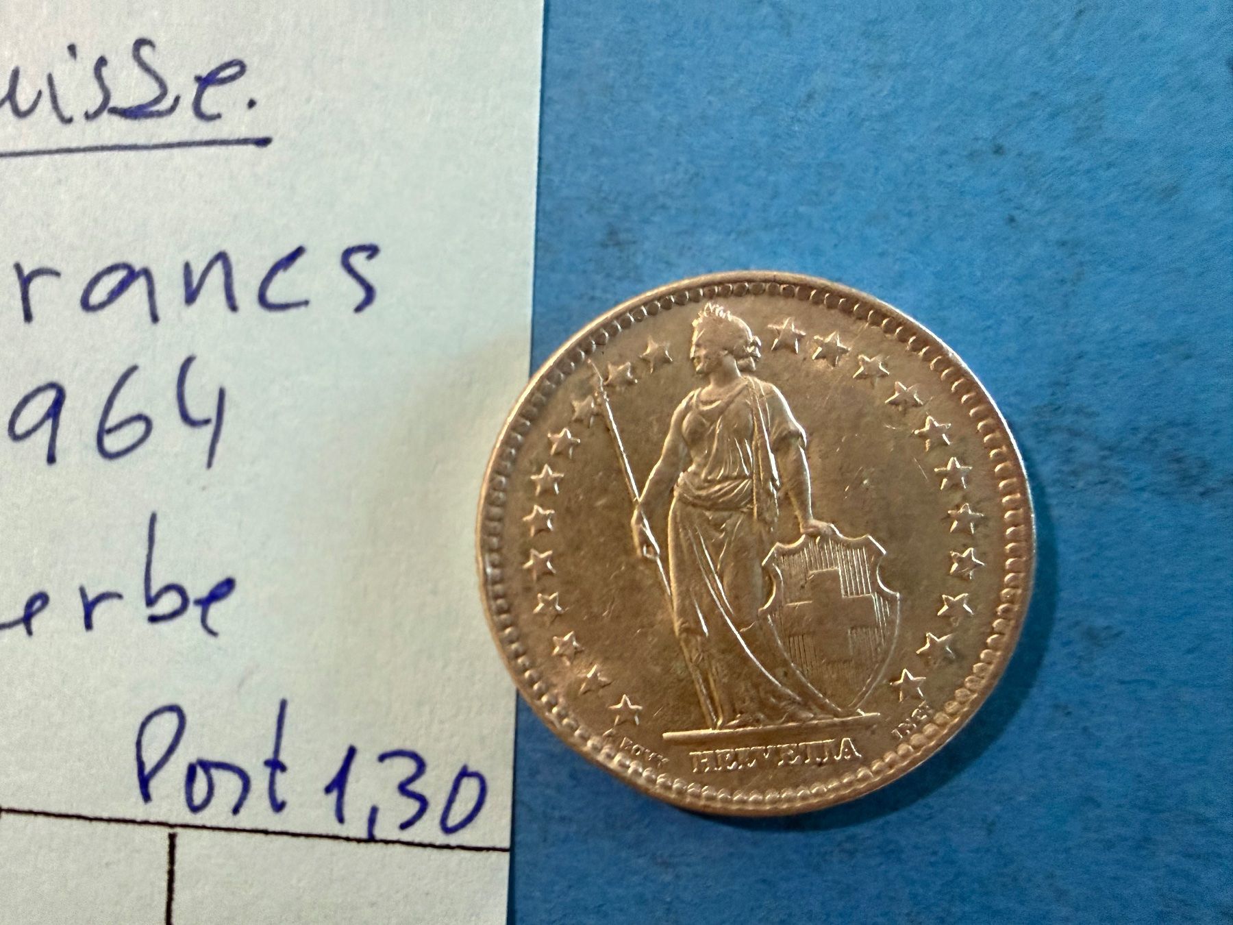 Tutti le monete: SUISSE : 2 FRANCS 1964 - SUPERBE – Usato da genève venduto da GEnumist 2