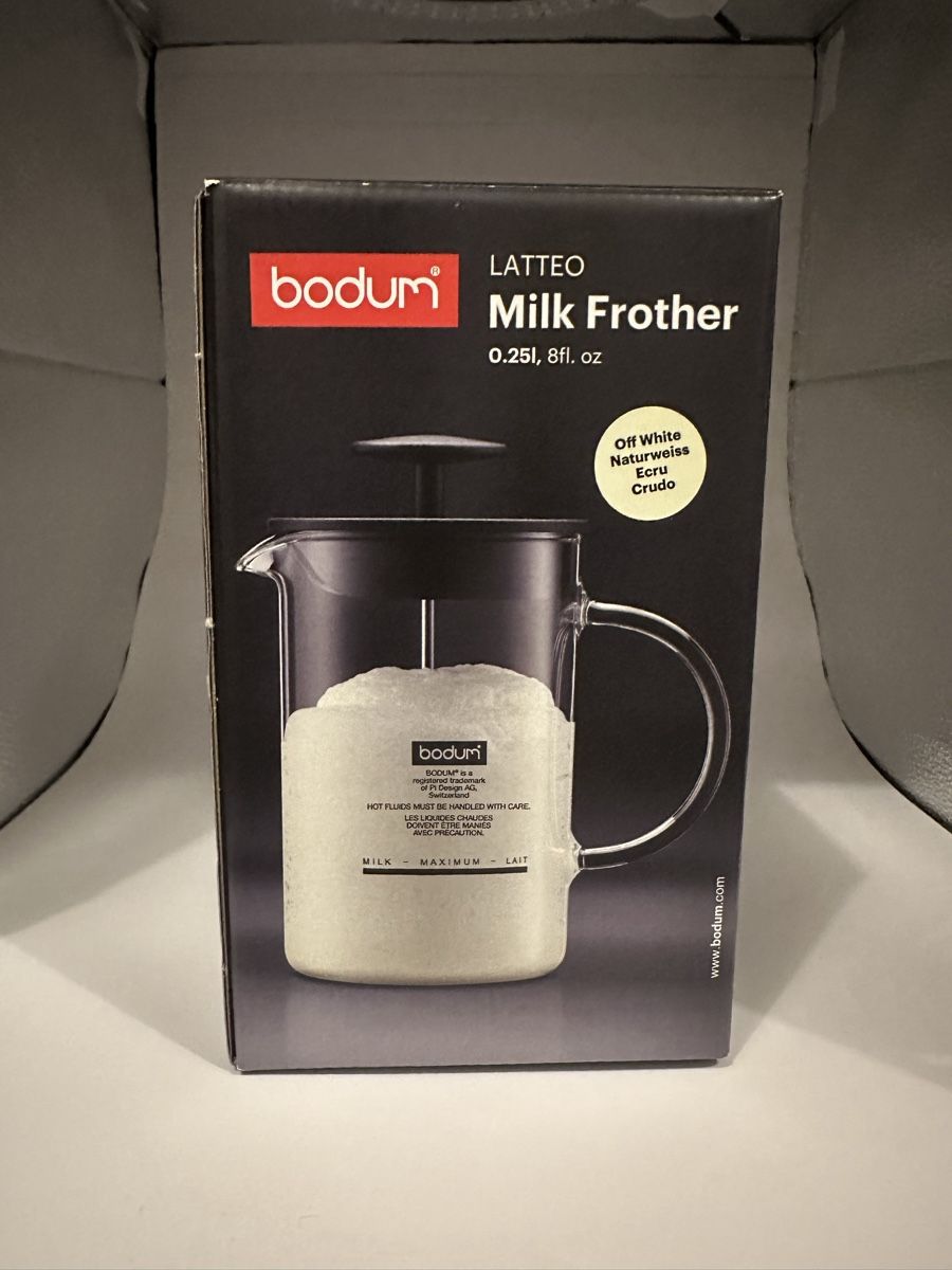 Bodum Macchine per caffè & Macchine per espresso: Bodum Latteo Milchschäumer mit Glasgriff – Nuovo e nell'imballaggio originale da Thun venduto da tulu_1995