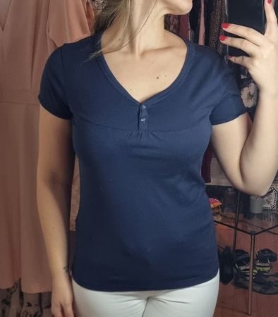 Dunkelblaues CasaBlanca T-Shirt, Grösse M