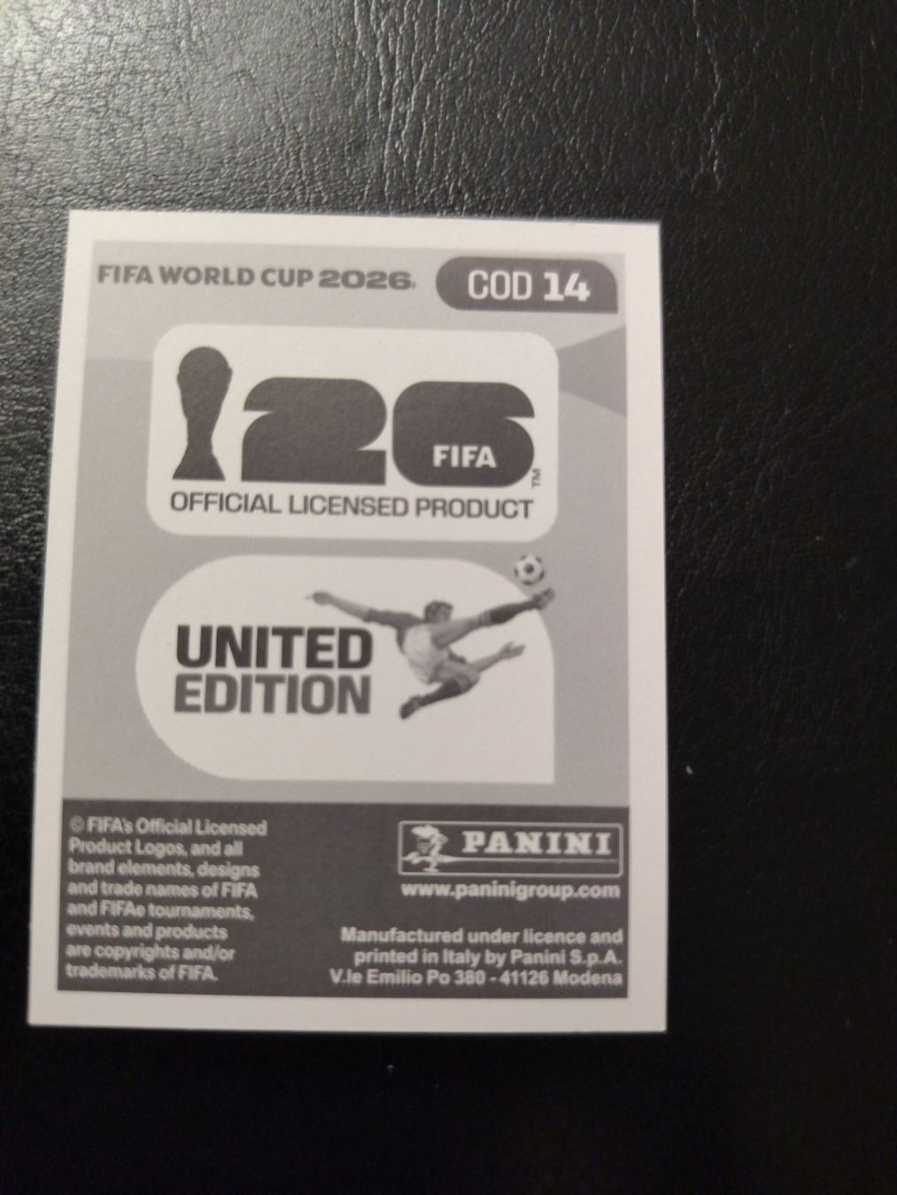Panini Carte collezionabili: Panini FIFA World Cup 2026 COD 14 – Nuovo (secondo la descrizione) da Matzingen venduto da Clie42 1