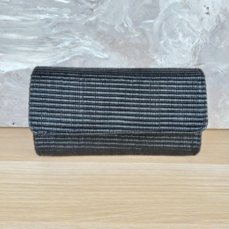 Pochette noire tissée à la main, style été, élégante