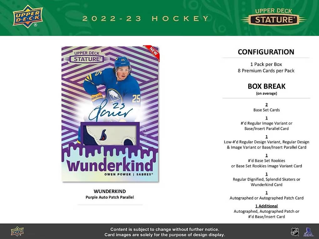 NHL Cartes à collectionner: NHL Stature Upper Deck 22/23 – D'occasion à Wallisellen par JoshZh97 4