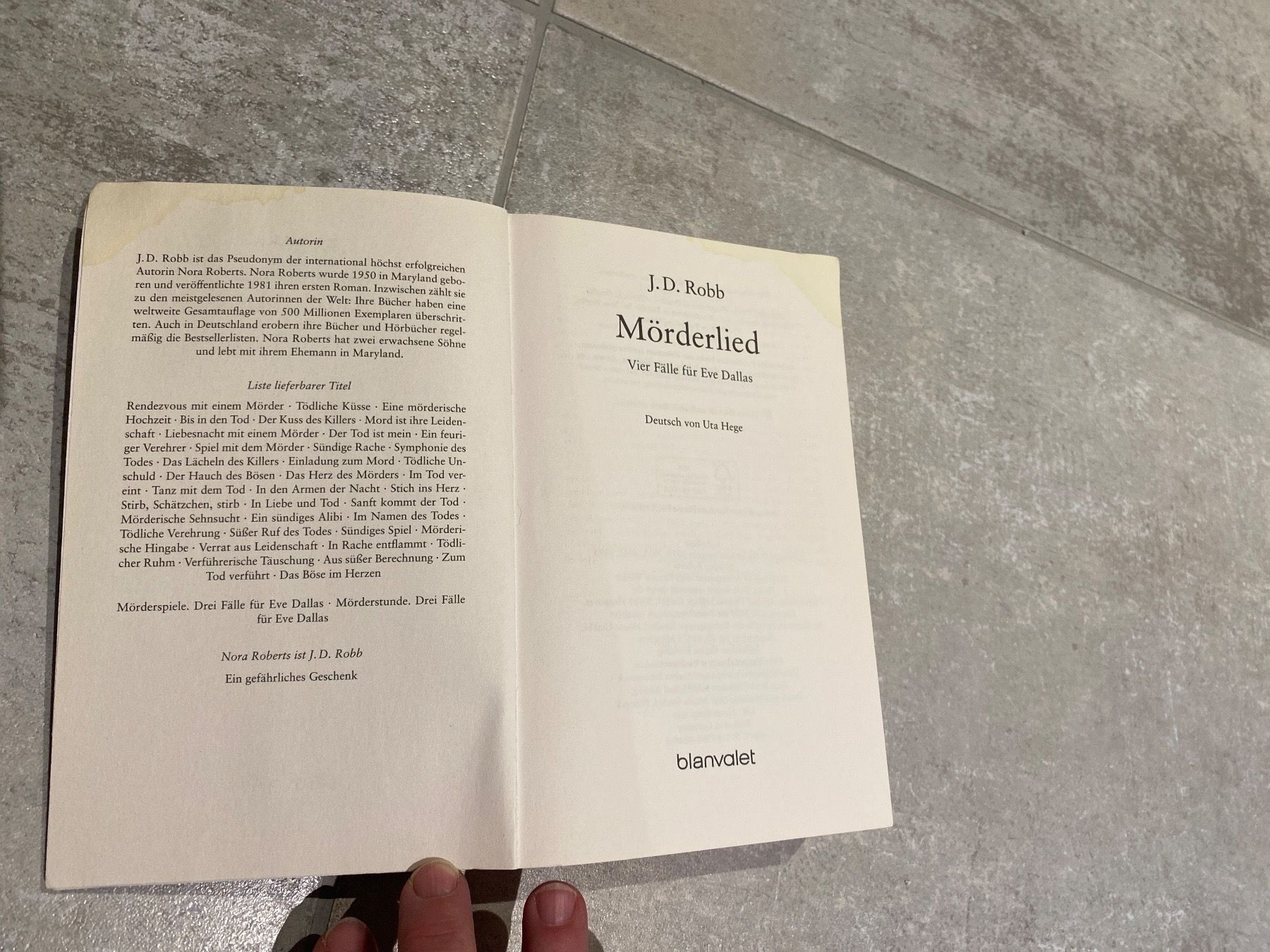 Bücher: Roman von JD Robb – Gebraucht aus Bülach von Jackybabue 2