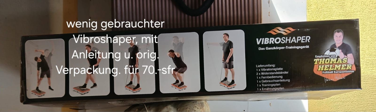 Vibroshaper Hometrainer: Vibroshaper Ganzkörper-Trainingsgerät – Nuovo e nell'imballaggio originale da Oberuzwil venduto da ele_sg5h