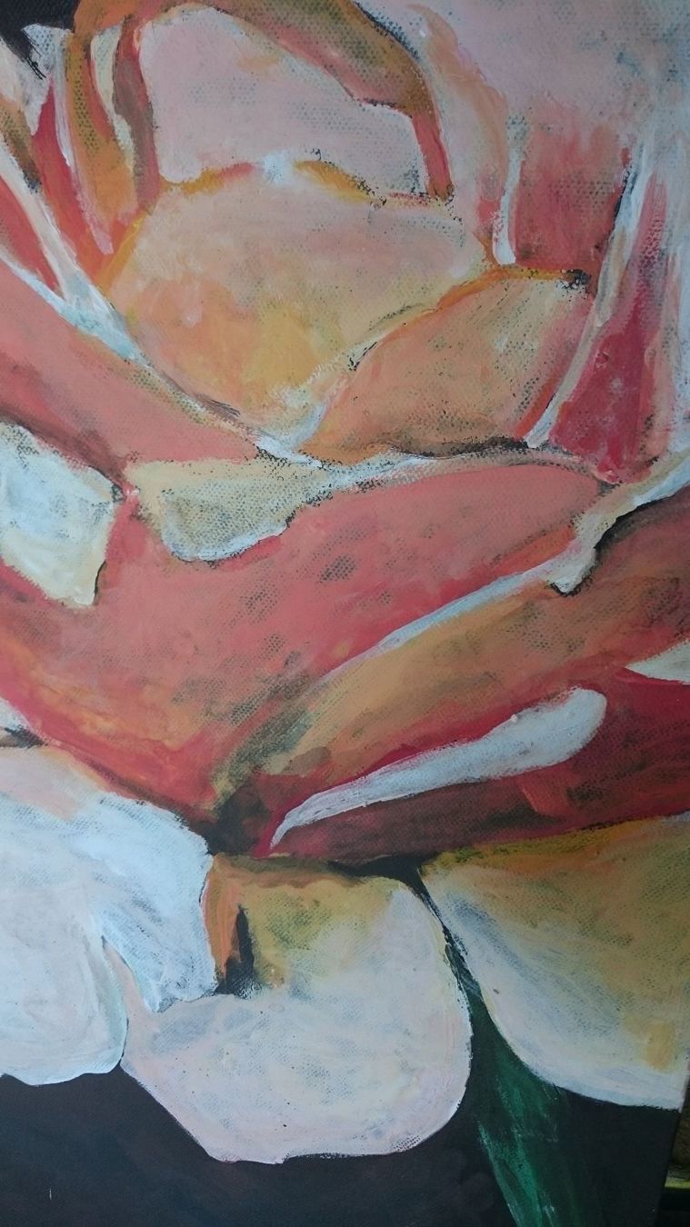 Dipinti: Original Gemälde Rose Acryl auf Leinwand – Nuovo (secondo la descrizione) da Berneck venduto da Hansi_Muenz