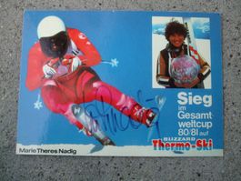 MARIA THERES NADIG (CH) SKISTAR AUTOGRAMMKARTE
