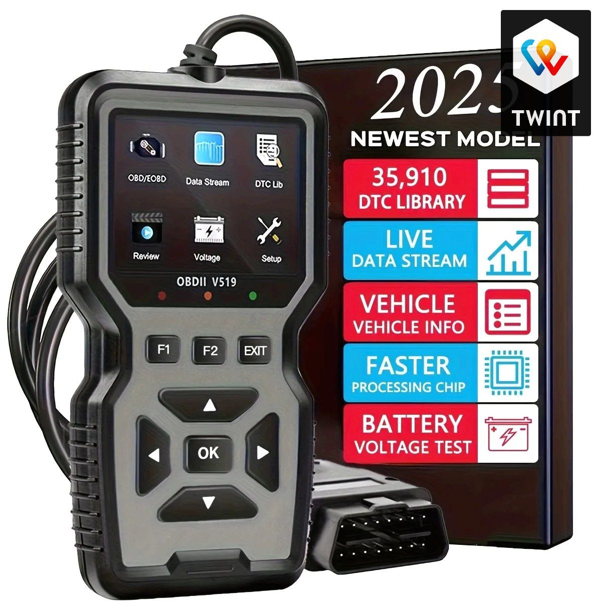 Tutti gli attrezzi: Scanner Auto OBD2/EOBD V519 - Diagnostic Rapide et Précis – Nuovo e nell'imballaggio originale da Saignelégier venduto da novamarket