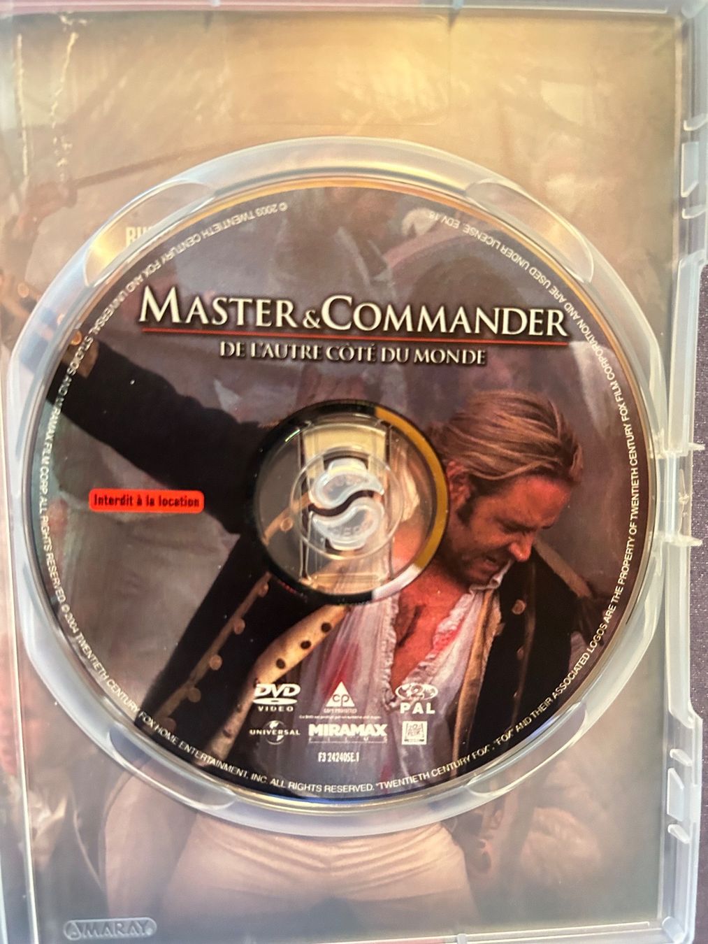 Tutti i DVDs: MASTER AND COMMANDER (RUSSELL CROWE) – Usato da St-Cierges venduto da Crisi53 2