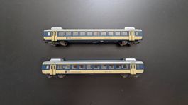 2x BLS Personenwagen 1. Klasse „Salon Bleu“ Lima H0