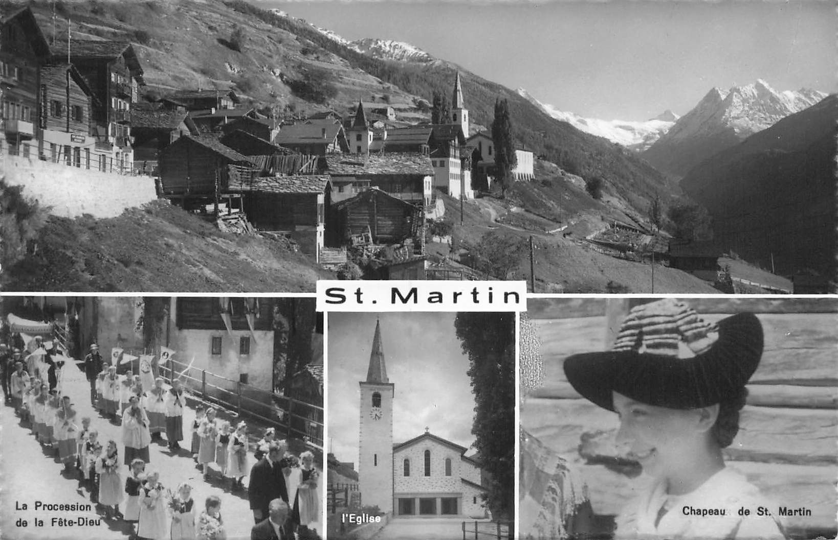 Cartoline postali: St. Martin ( Vals ) – Usato da Biasca venduto da Blenio71