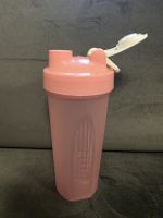 600ml Protein Shaker pink mit Mischsieb gebrauchter Zustand