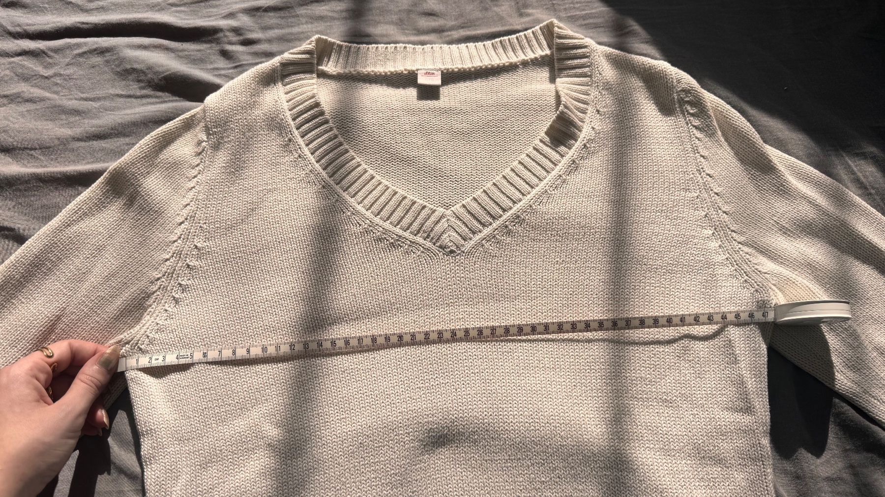 S.Oliver Maglioni & Felpe: S.Oliver Pullover V Ausschnitt , beige, Gr. 42 – Usato da Landquart venduto da Happyhippo42 6