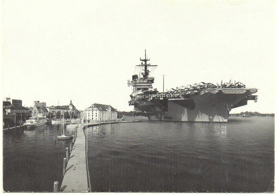 Cartoline postali: RORSCHACH Hafen - Schiff Flugzeug-Träger – Usato da Jona venduto da philajona
