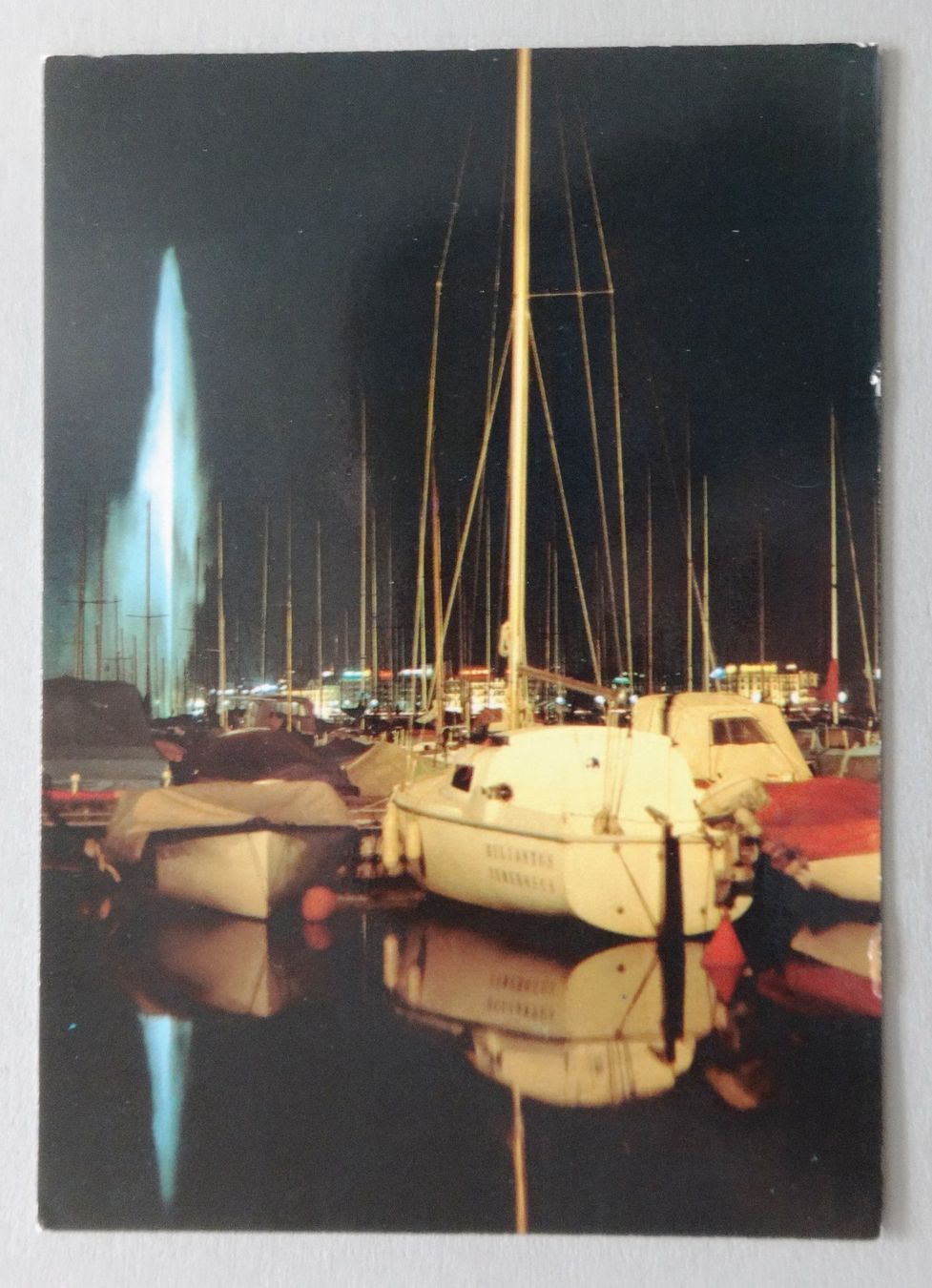 Cartoline postali: Genève - Le port et le Jet d' Eau – Usato da Fétigny venduto da Billy2miny