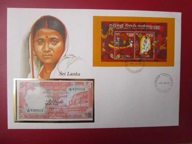 Banconote: Notenbrief Sri Lanka – Nuovo e nell'imballaggio originale da Luzern venduto da Horoskop1