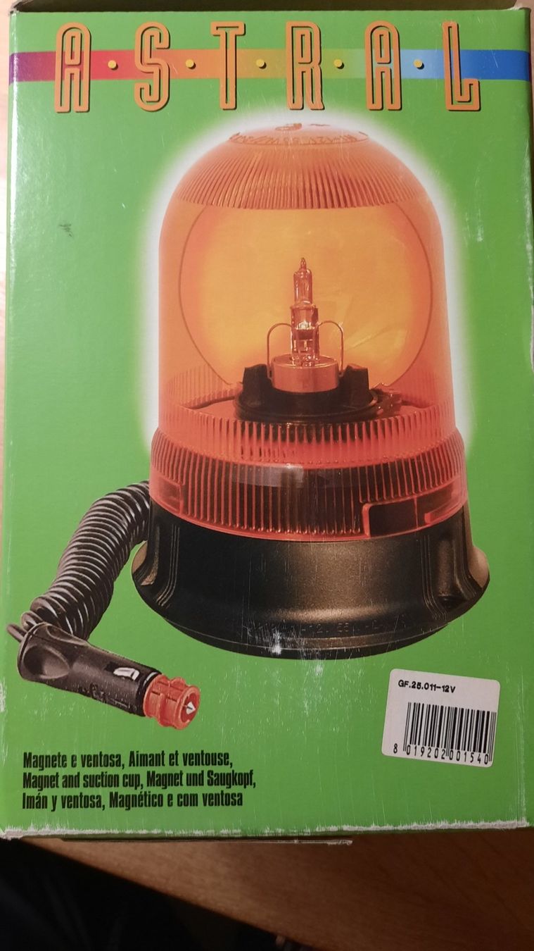 Lampade: Drehlicht Rundumleuchte Astral 12 Volt mit Magnetfuss – Usato da Wattwil venduto da Parase 1