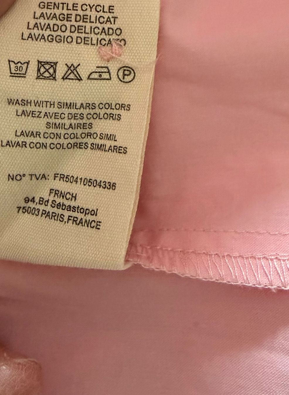 Camicette: Bluse Marke FRNCH helles rosa pink Grösse L – Usato da Nussbaumen AG venduto da brigitebardot 4