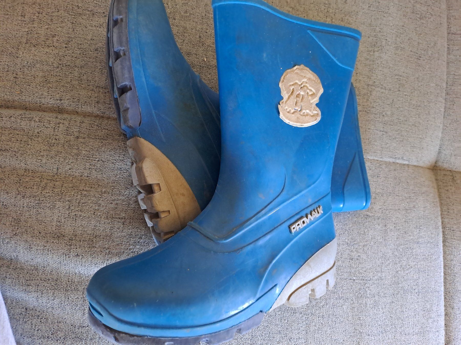Scarpe per ragazzi: Gummistiefel, Gr. 27, blau, gebraucht – Usato da Menzingen venduto da pia012
