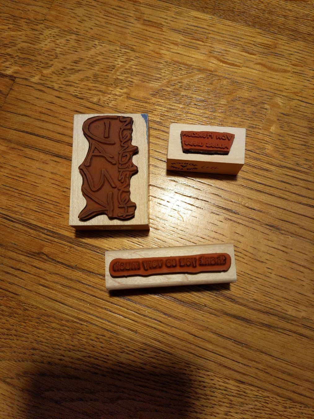 Timbri: 3er Set Stempel "Danke" – Usato da Oberhasli venduto da Joe_ahoi 1