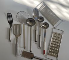 Küchenutensilien Set Edelstahl Kochutensilien guter Zustand
