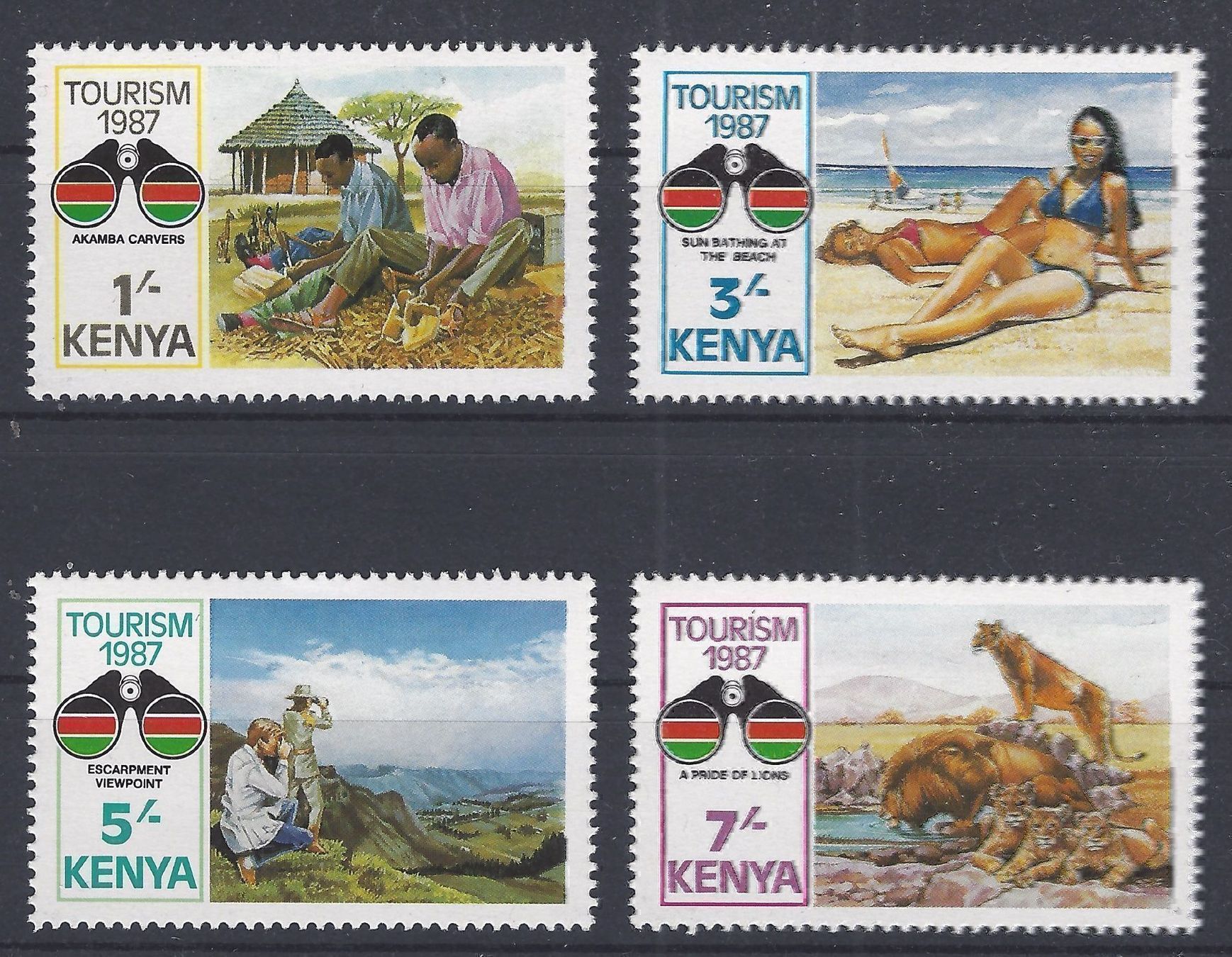 Tutti i francobolli: KENYA 1987 LUXUS MNH/** TOURISMUS – Usato da Watt venduto da maxdiroma