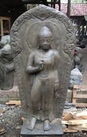 Skulptur Buddha Statue Steinskulptur Schrein Gartenskulptur