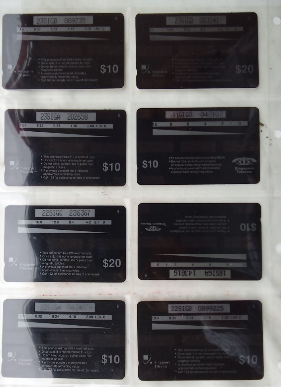 Cartes de téléphone: 8 Telefonkarten Singapur – D'occasion à Zürich par tol_b7c7 1