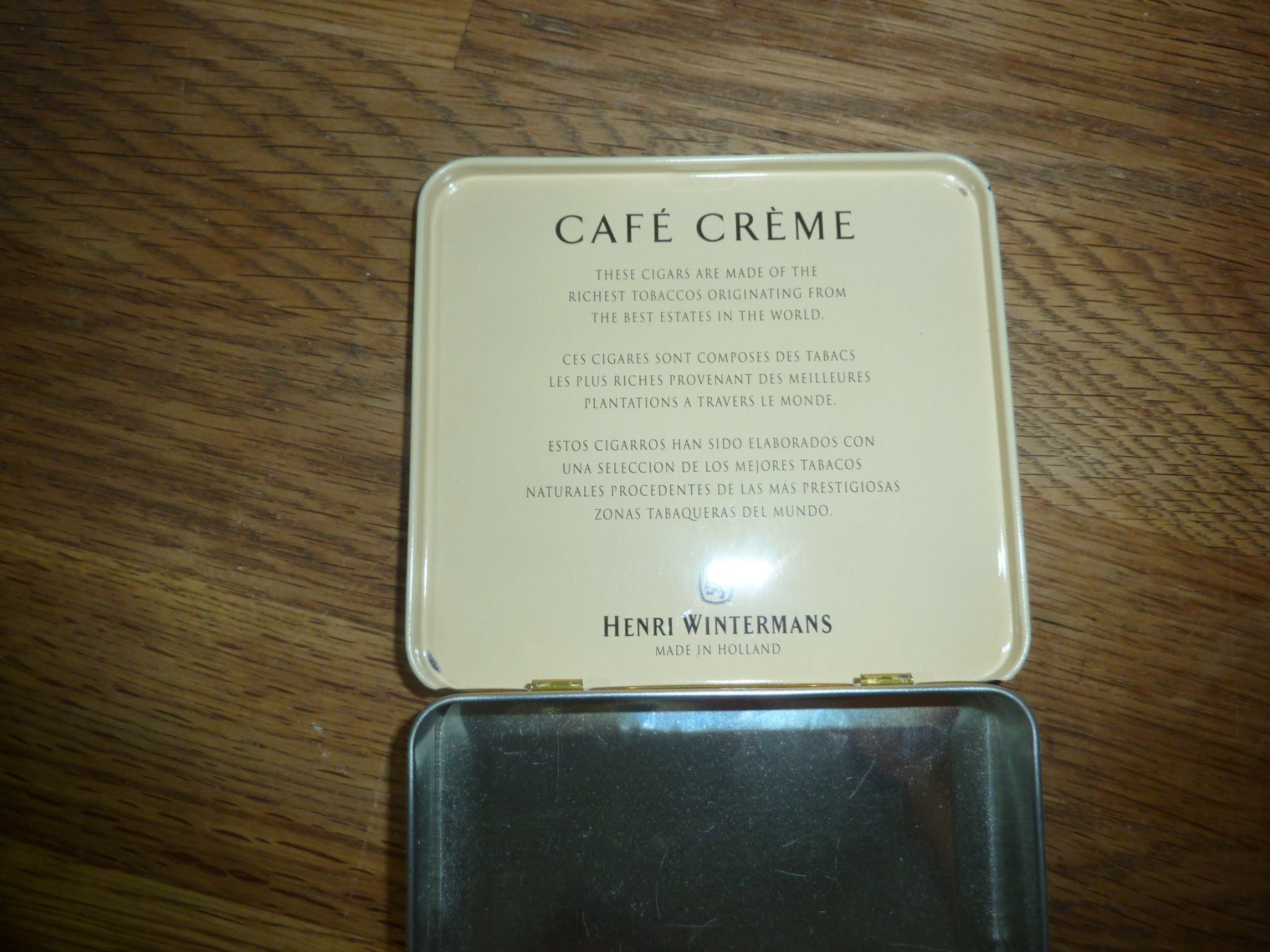 Tabak: Blechdose Henri Wintermans CAFE CREME – Gebraucht aus Hochfelden von swissice 1