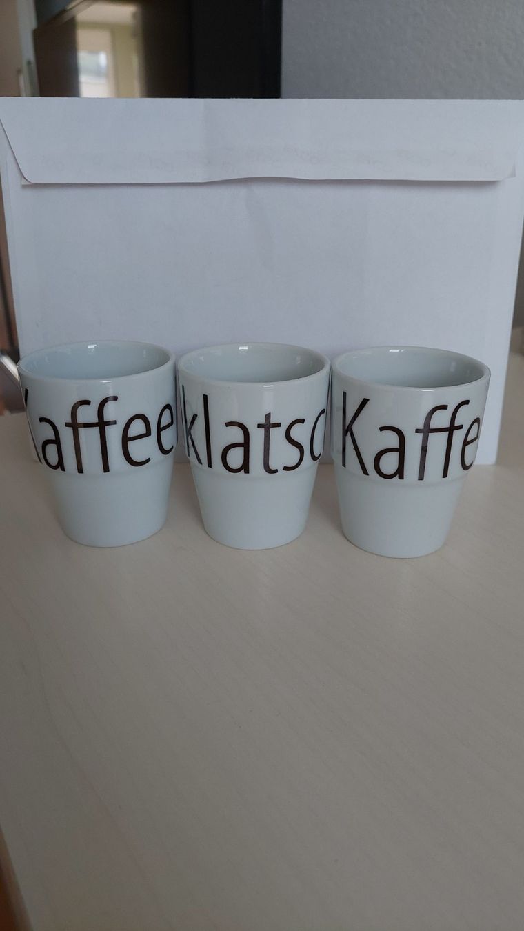 Tazze: 3 Espressotassen Kaffeeklatsch Leonardo – Usato da Bassersdorf venduto da Seaworld06