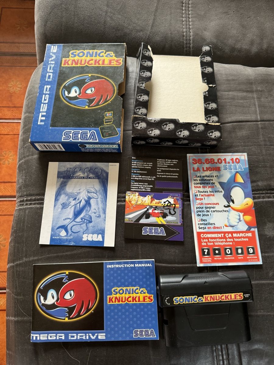 Sega Giochi: Sonic & Knuckles Megadrive pal complet – Usato da Lausanne venduto da sauvezretrogames