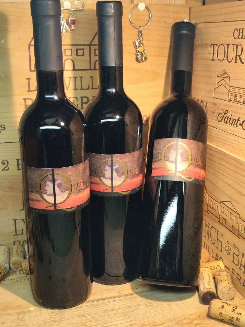 Vino: 3 x 2003 Querido,  Tempranillo en barrica – Nuovo e nell'imballaggio originale da Büsserach venduto da Vintage-vins