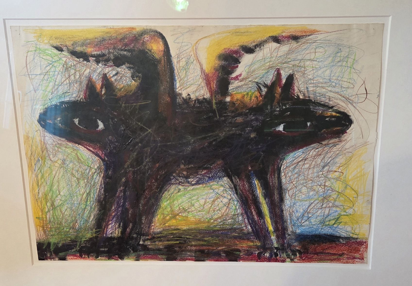 Tableaux: Original Mischtechnik Nachkriegskunst – D'occasion à Rehetobel par hobirot01