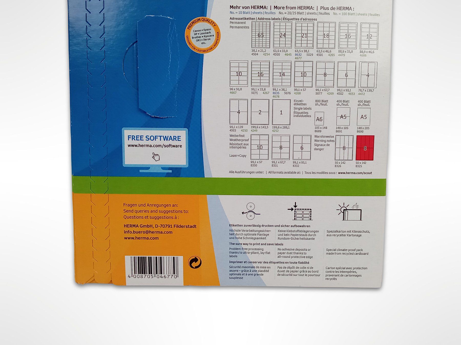 Sticker: HERMA Adressetiketten Nr. 4677 – Nuovo (secondo la descrizione) da Suhr venduto da Restwert_Suhr 3