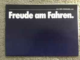 BMW Programm Verkaufsprospekt 16 Seiten 2/1987
