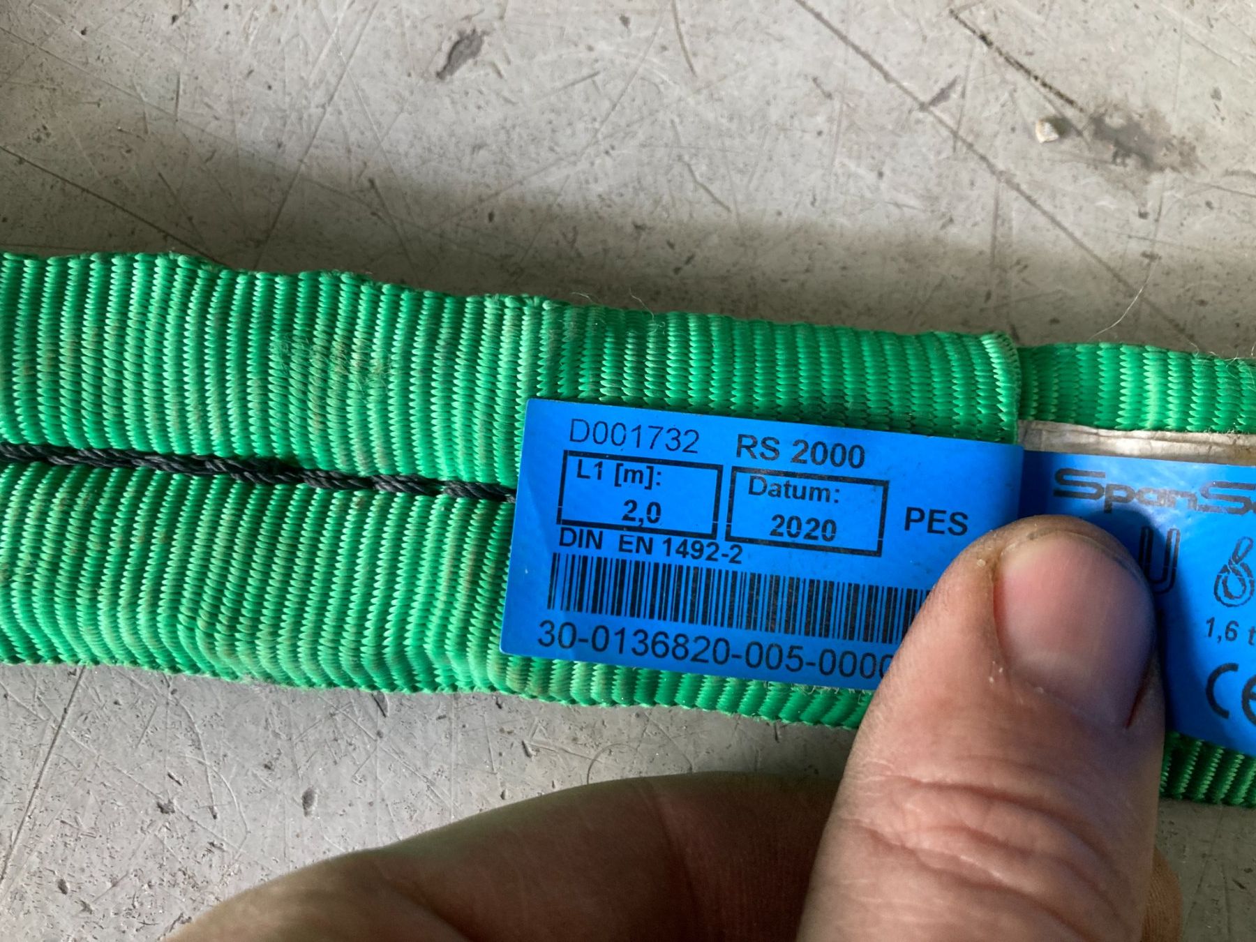 Mammut Tutti gli attrezzi: Spanngurt 2 Tonnen, 2 Meter, SpanSet – Usato da Cham venduto da WB2223 2