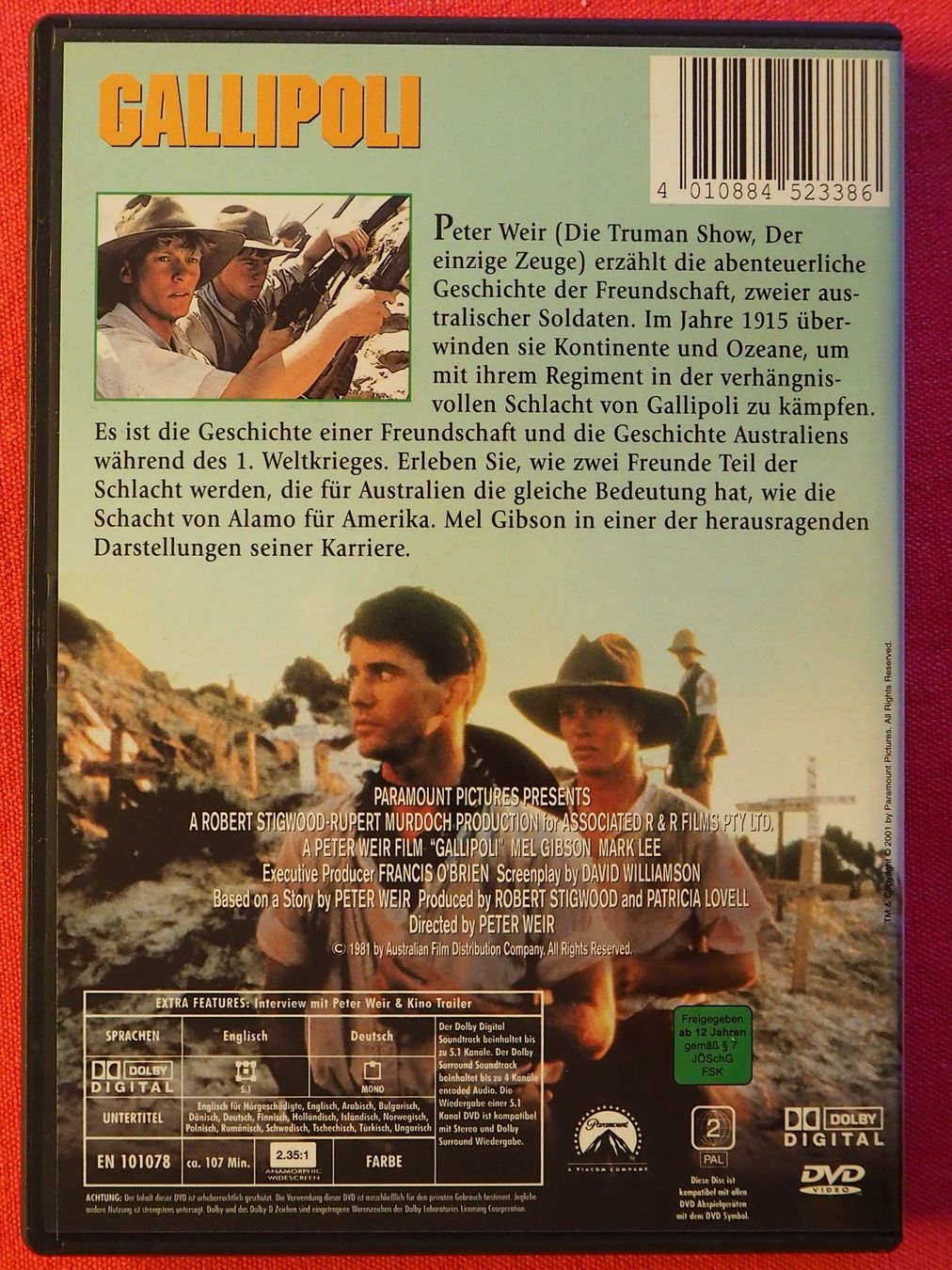 Alle DVDs: Gallipoli / Mel Gibson – Gebraucht aus Chur von Brummbaer60 1