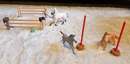 Schleich Pferd und zwei Fohlen