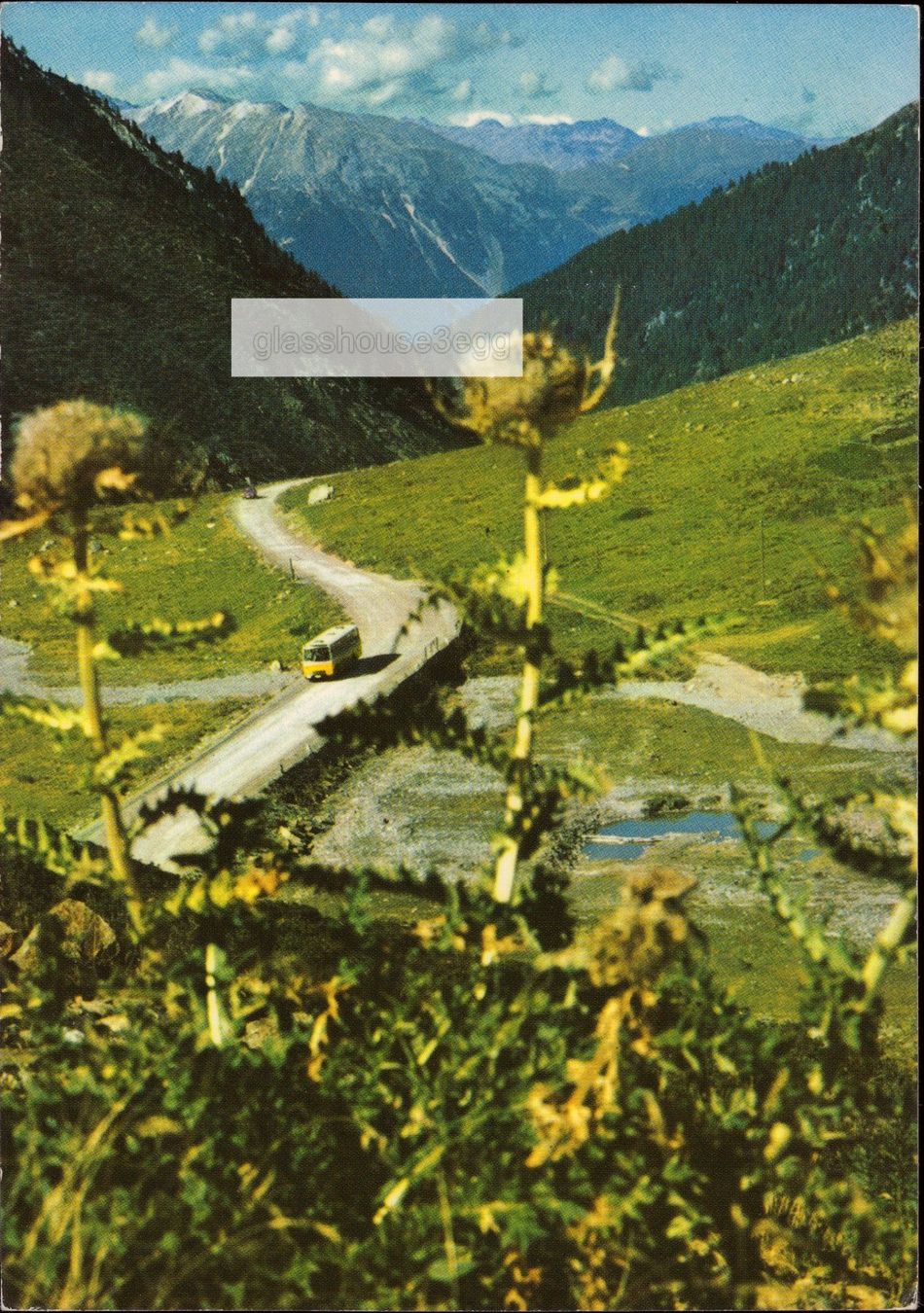 Cartoline postali: AK Umbrail mit schönem alten Postauto – Usato da Eggersriet venduto da glasshouse3egg