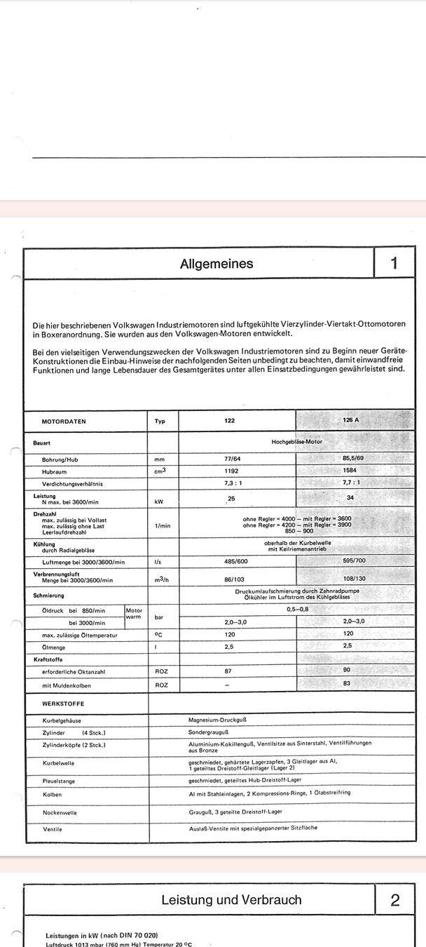 VW Motoren: VW Industriemotor 122 1.2L / VW Käfer – Gebraucht aus Chur von ddp22bike 1