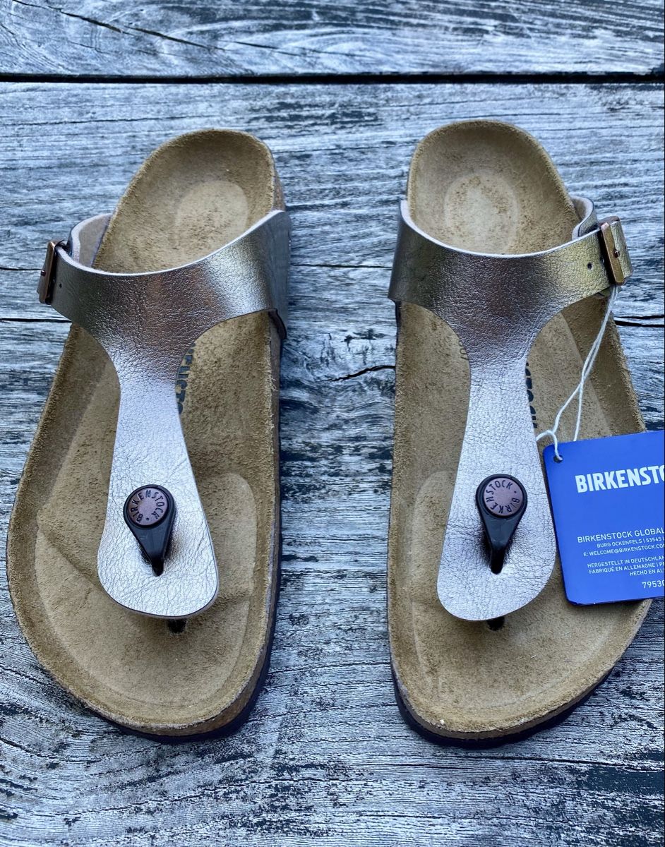 Birkenstock Scarpe da donna: Birkenstock Gizeh Graceful Taube - 39 small - neu / makellos – Nuovo e nell'imballaggio originale da Rigi Kaltbad venduto da Antares2 2