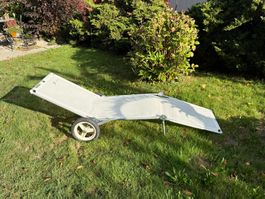leichter Liegestuhl mit Räder von Leggero