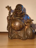 Happy Buddha Figur Bronze/Messing 23cm 3.4kg