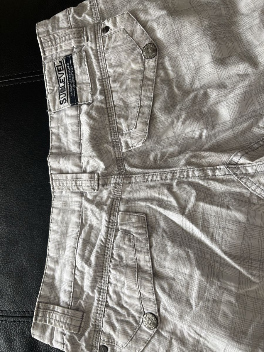 Pantaloni: Sublevel Cargo Shorts kariert Gr. 30 – Usato da Beromünster venduto da msklef 6