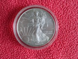 SCHÖNE LIBERTY SILBERMÜNZE VON 2009 - AMERICAN EAGLE