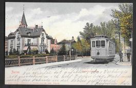 Aarau Bahnhofstrasse mit Strassenbahn / Tram